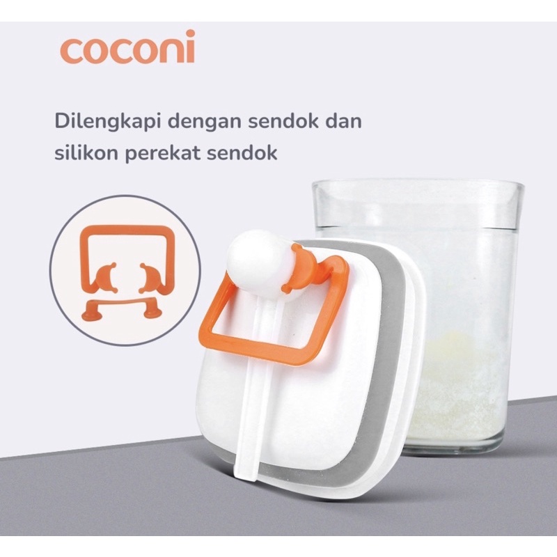 Coconi Pop Up Airtight Food Container / Toples Susu Bubuk Kedap Udara