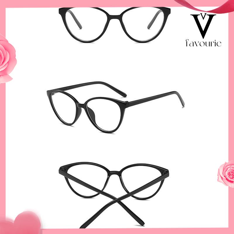 CODkacamata Korea Wanita Kacamata Anti Radiasi Retro Wanita Fashion Cat Eye Eyeglasses Versatile Optical Glasses UV400 Bingkai-FA