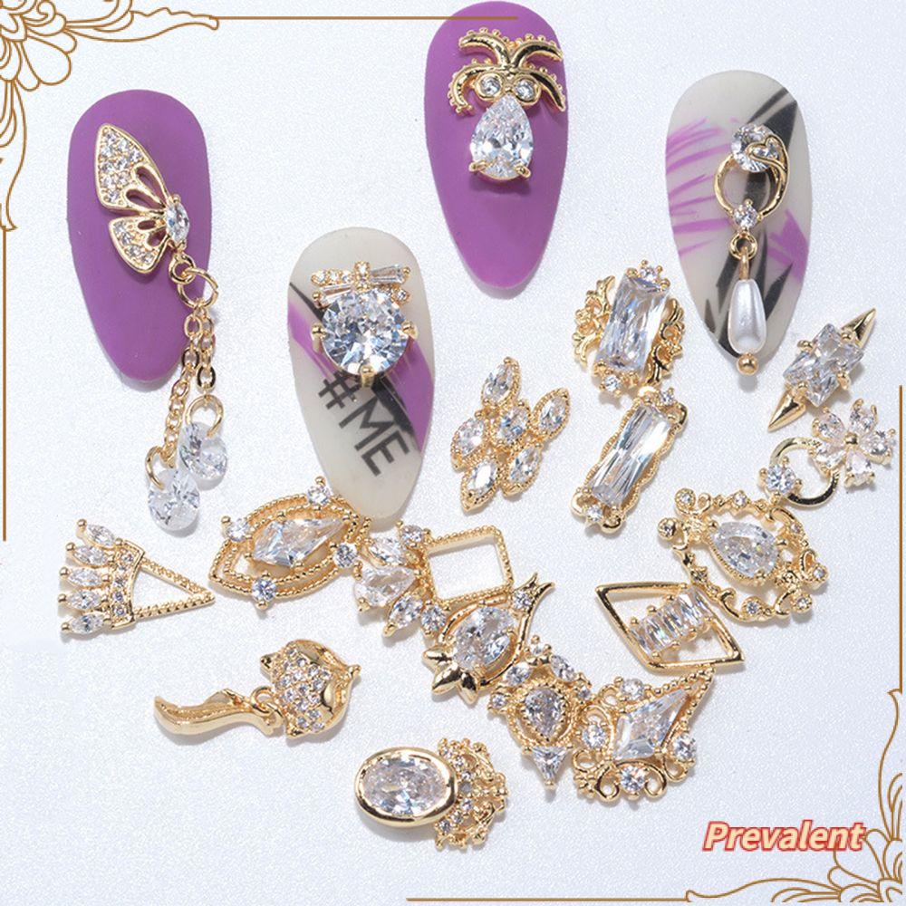 PREVA Nail Art Decorations Manicure Charms Rhinestones Butterfly