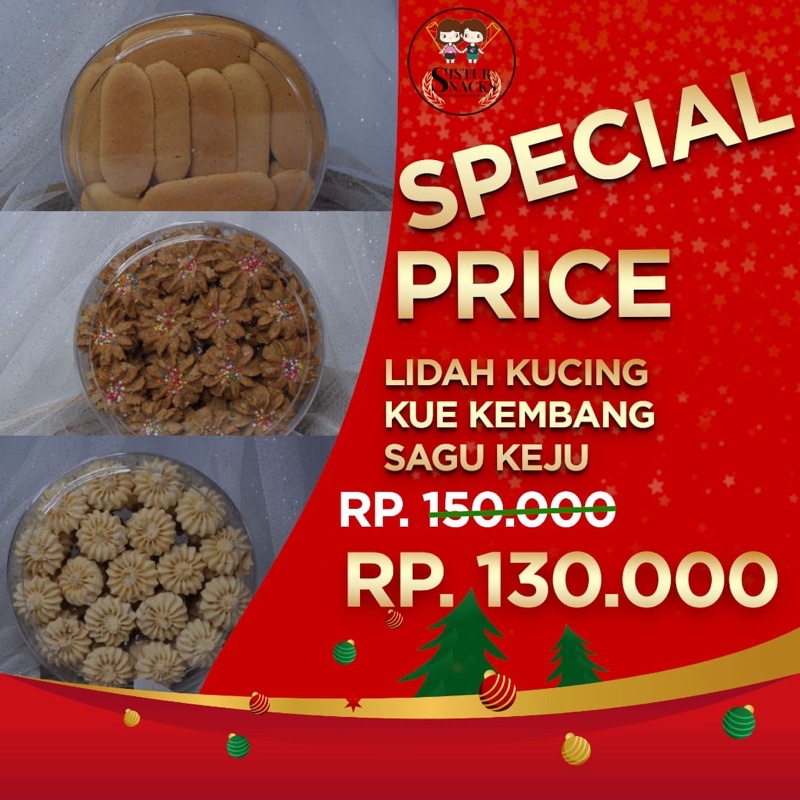 

PAKET KUE KERING/KUEKERING/HAMPERSNATAL/PARCELHARIRAYA