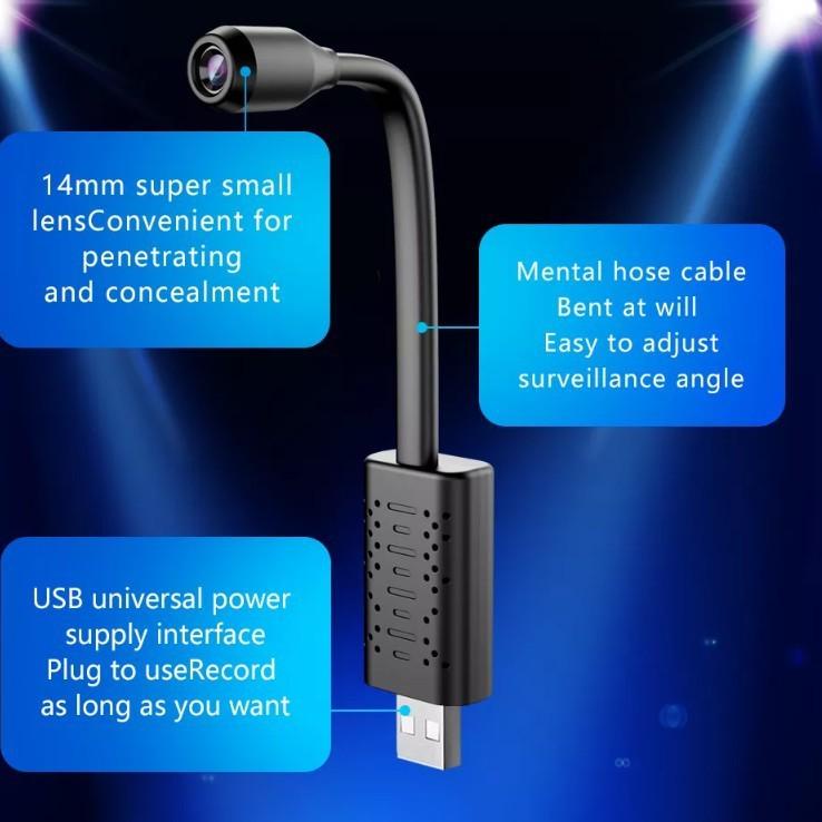 Harga Spesial U21 HD Smart Mini Wifi USB Camera Real-time Surveillance IP Camera AI