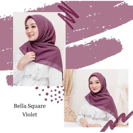 [ COD ] New 60+ Warna Daily Hijab Bella Square | Hijab Segi Empat Double Hycount | Hijab Segi Empat Bella Square-1