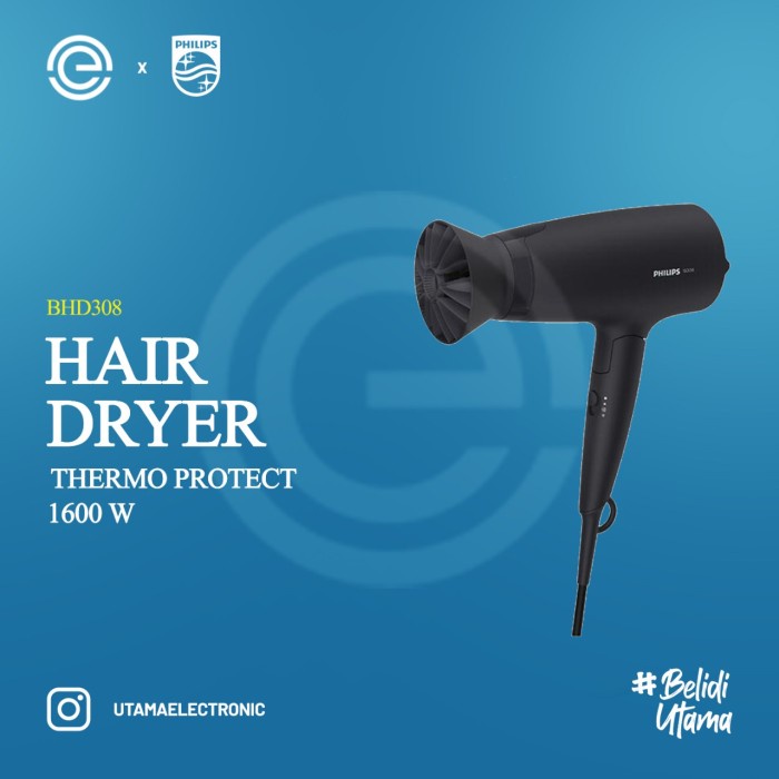 Philips Hair Dryer 3000 Series - Bhd308 #Original