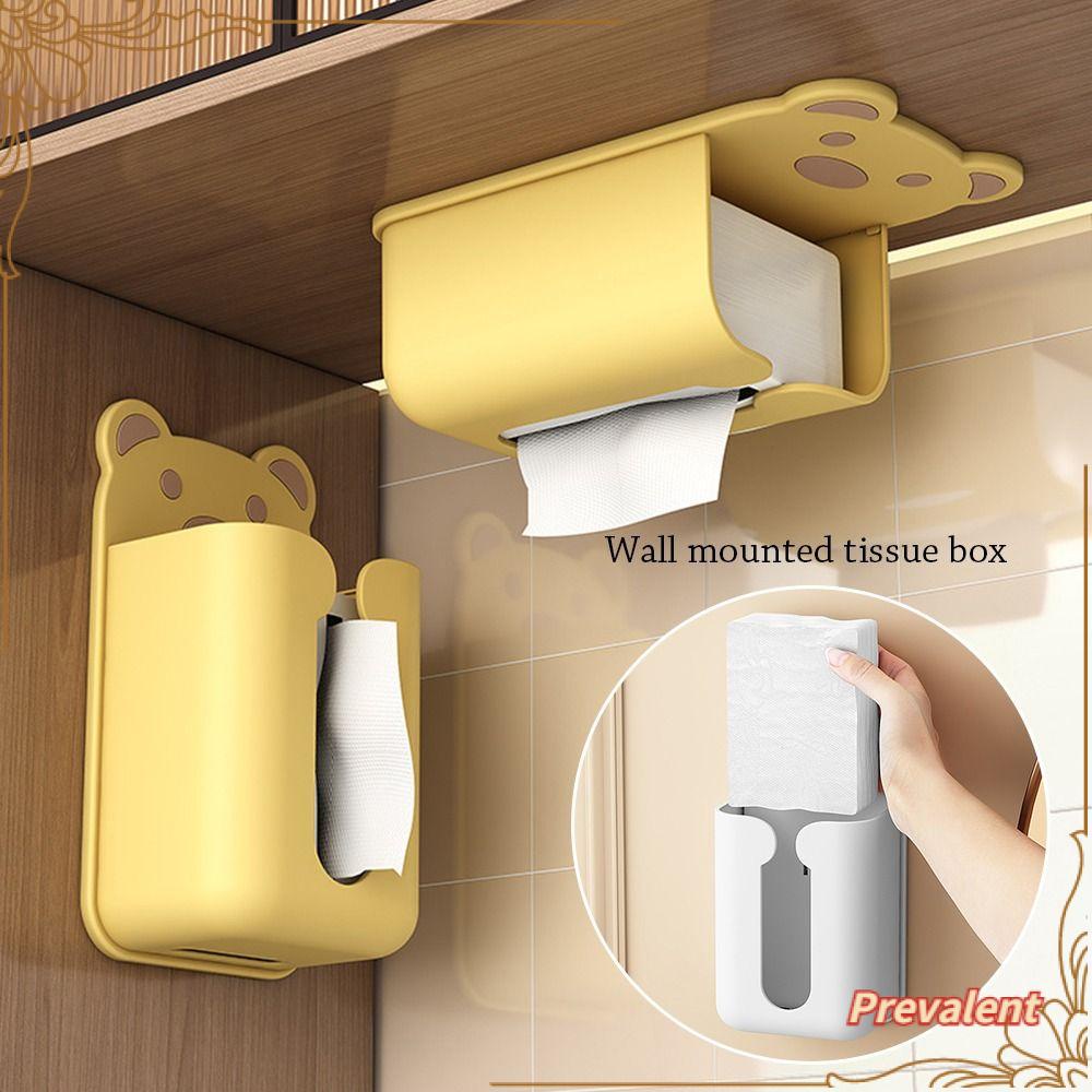 Preva 1pcs Kotak Tissue Kamar Mandi Multifungsi Hemat Tempat Dipasang Di Dinding