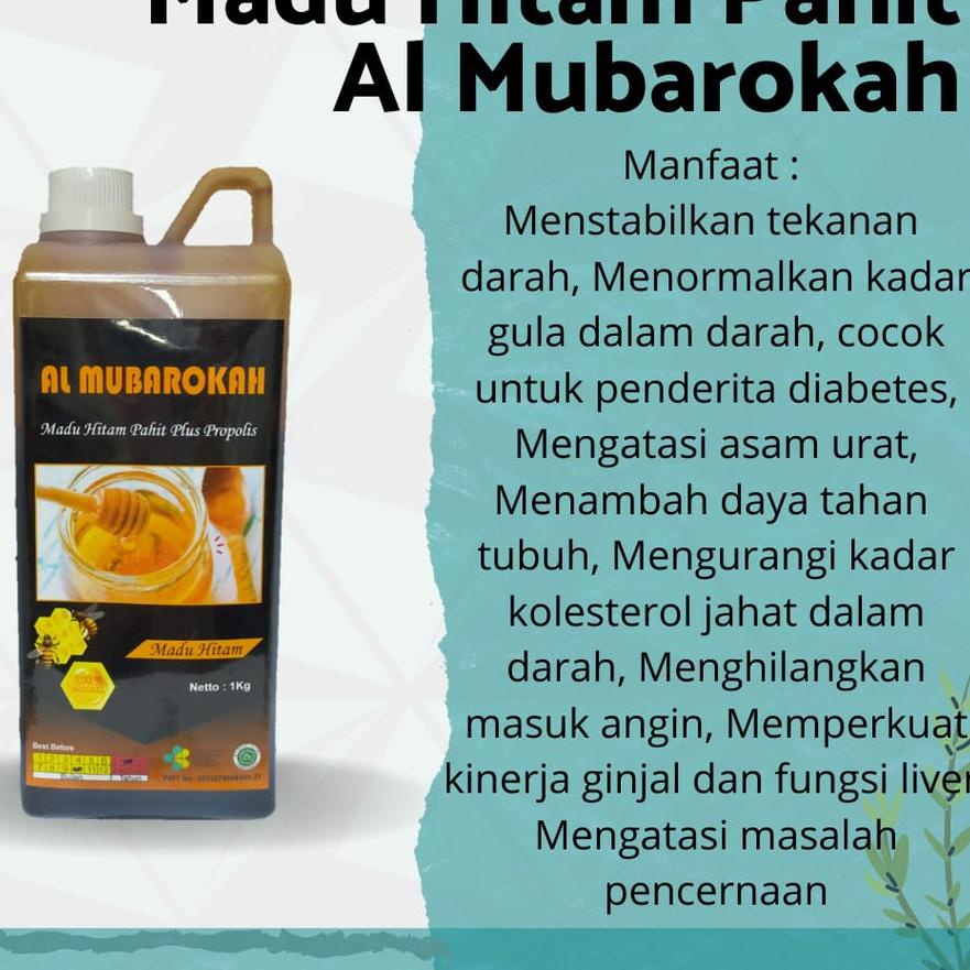 

GRATIS ONGKIR✅Madu Hitam Pahit Al Mubarokah Kemasan 1 Kg|KD3