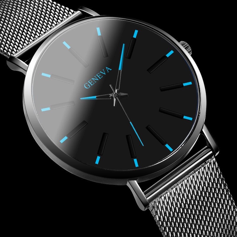 GENEVA Jam Tangan Analog Pria - 6209 - Black