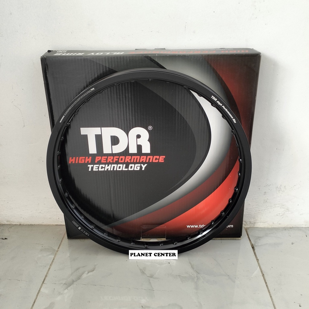Velg Pelg Pelek TDR W Shape 140 Ring 17 Hitam Silver TDR Racing Original