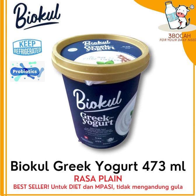 

Biokul Greek Yogurt 473 ml Plain Strawberry Blueberry Honey TERLARIS TERPERCAYA ORIGINAL