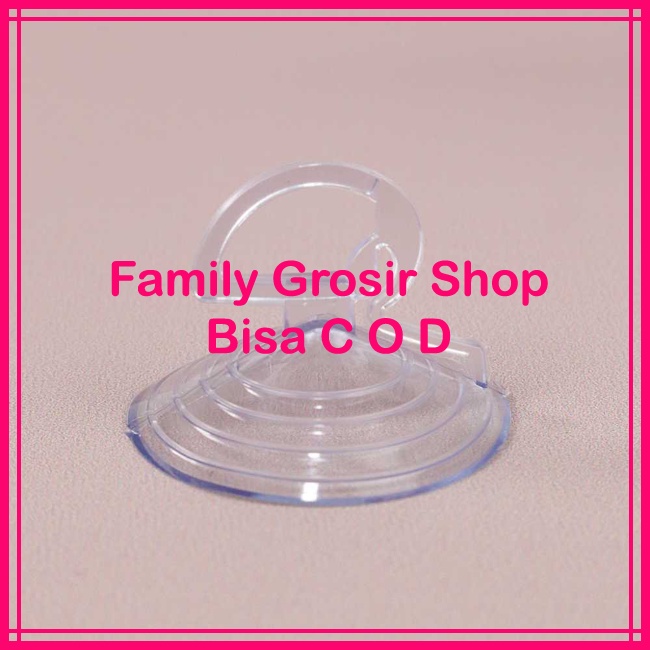 Kop Kaca Silikon 3,5cm Alat Tempel Dinding Suction Cup Hook 35mm