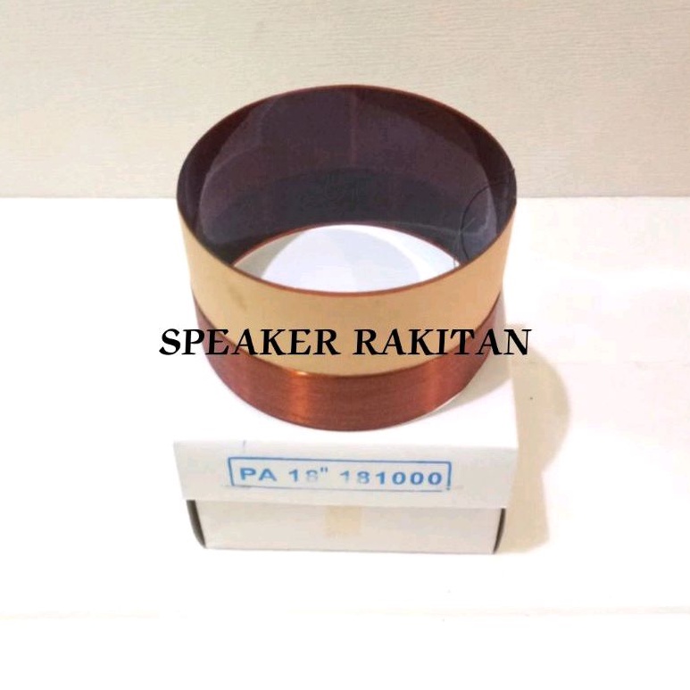 Spul sepul spool voice coil Speaker 18 inch ukuran 99,2 mm