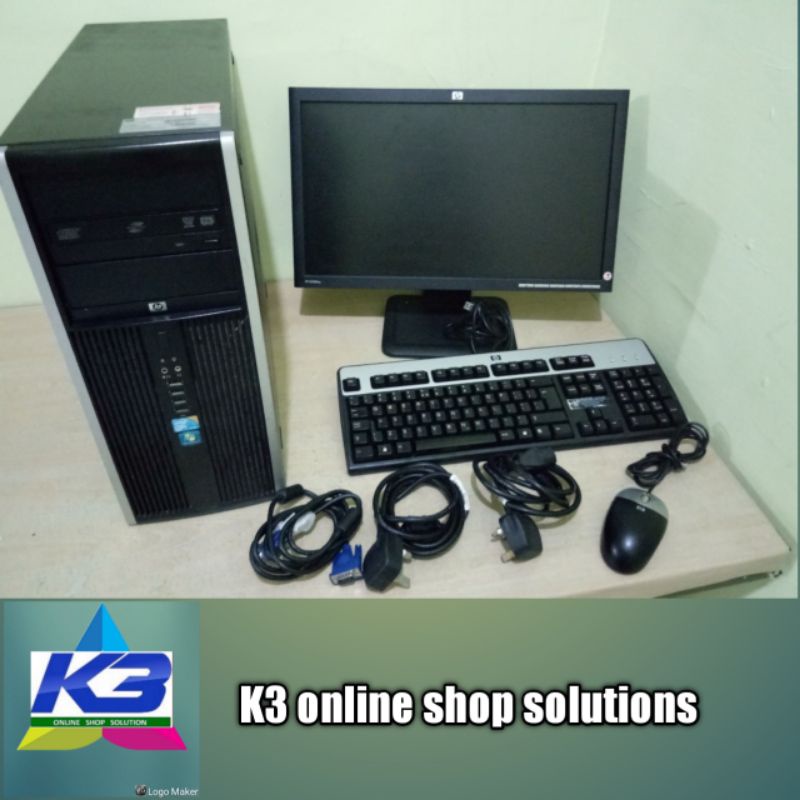 1 Set Computer  HP Compaq Elite 8000 CMT PC