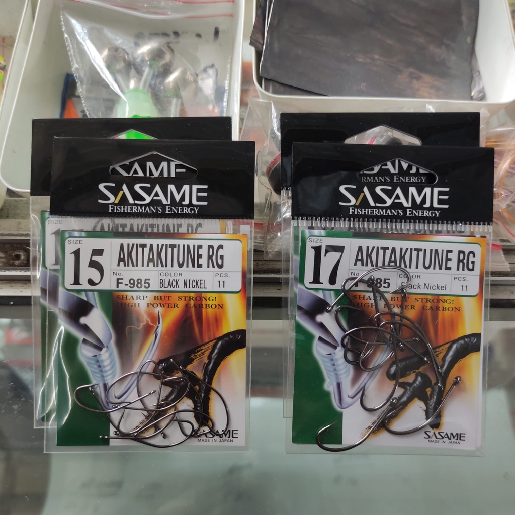Mata Kail Pancing Sasame Carbon Hooks Akitakitune Patis Ikan Kuat Tajam Termurah