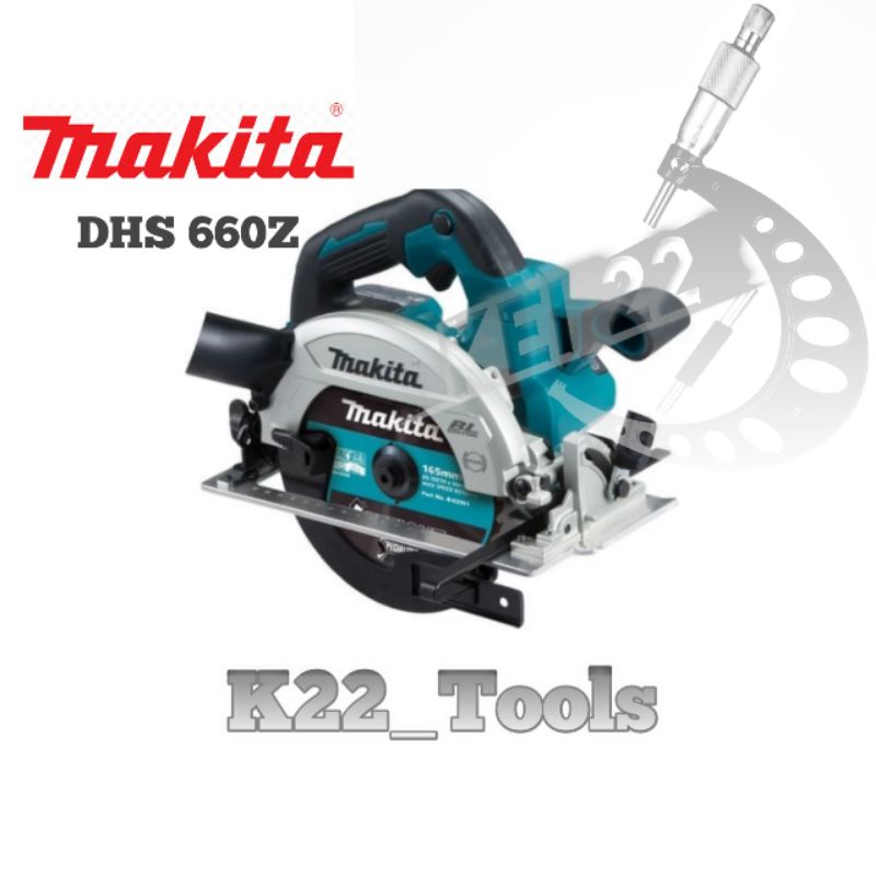 MESIN GERGAJI BATERAI 6 INCH MAKITA DHS 660Z / MAKITA DHS 660 Z CIRCULAR SAW 18V ( UNIT ONLY )