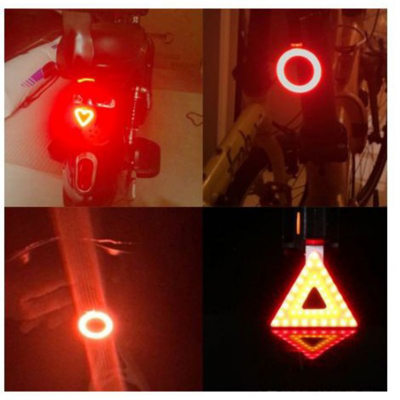 Lampu Belakang Sepeda Back Light Bentuk O