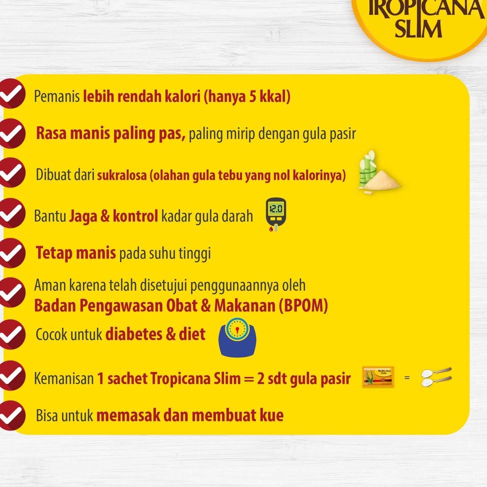 

Laris Tropicana Slim Sweetener Classic 50 Sachet - Pemanis untuk Bantu Batasi Gula 9VY