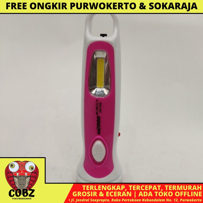 M2000 MR-758CTC SENTER LED LAMPU MEJA RECHARGABLE