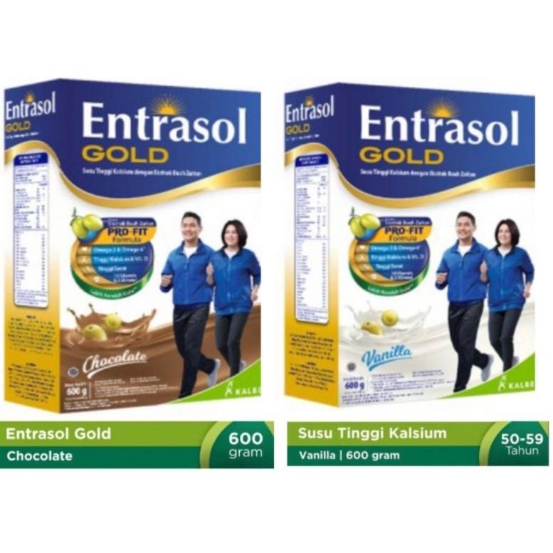 

(PROMO ZZE79) Entrasol Gold vanila dan chocolate 600gr ✽