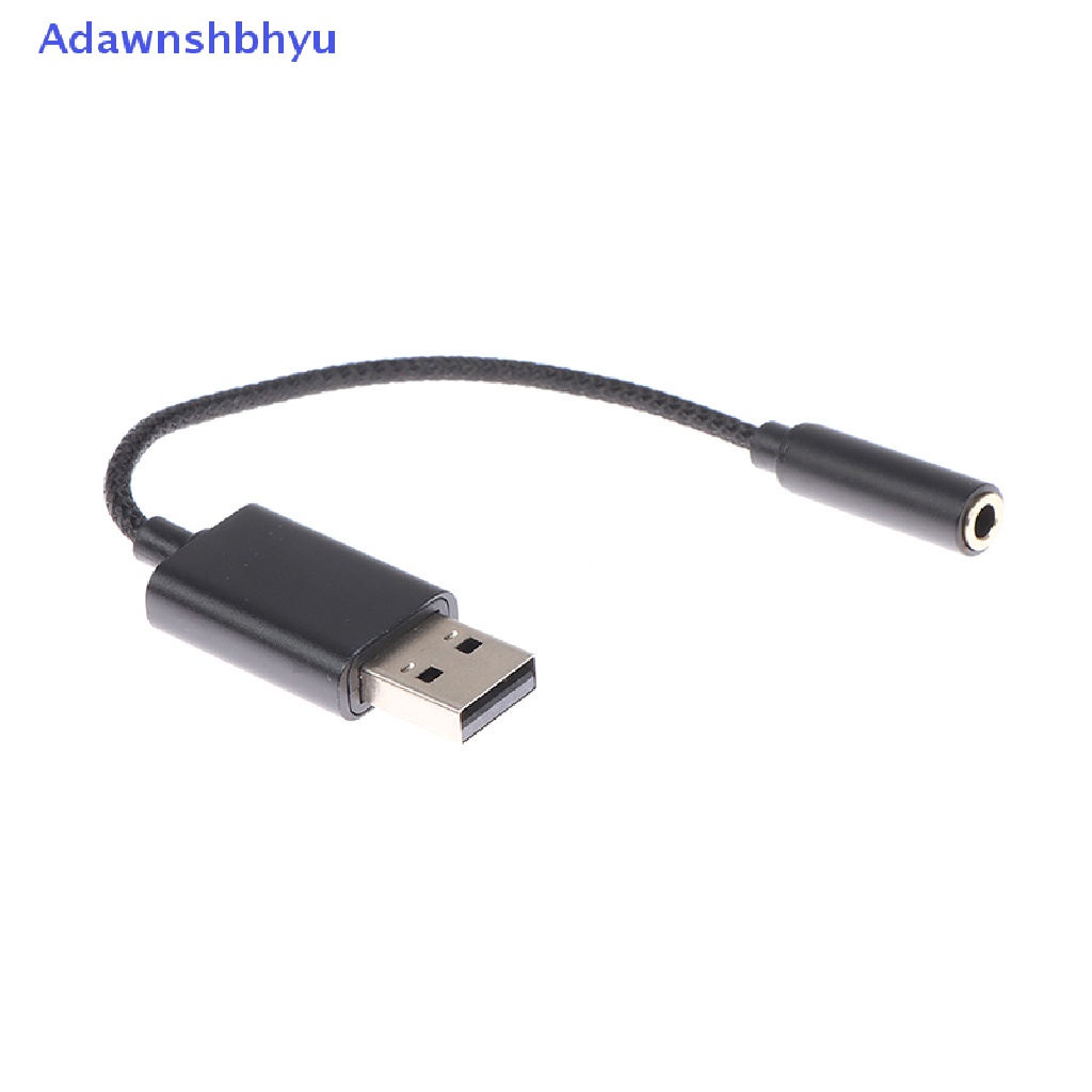 Adhyu 2in1 USB Ke 3.5mm Jack Sound Card Plug Adaptor Audio Suara Untuk PC Laptop ID