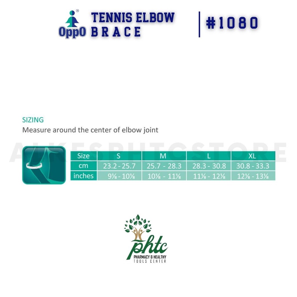 OPPO 1080 Tennis Elbow Brace Neoprene l Untuk Siku Lemah Untuk Para Pemain Golf, Tennis