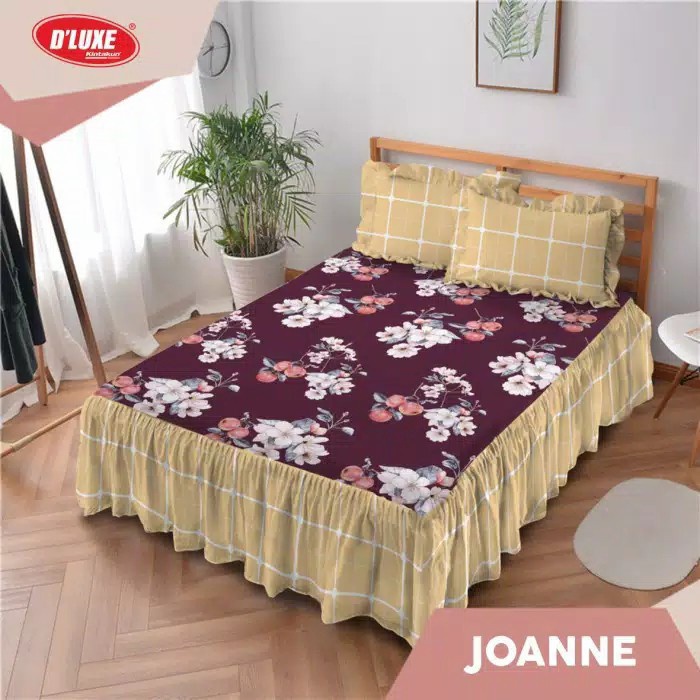 Sprei Rumbai King Kintakun Deluxe Joanne 180x200 cm - SPREI RUMBAI {Property Off Liliy Grosir Sprei