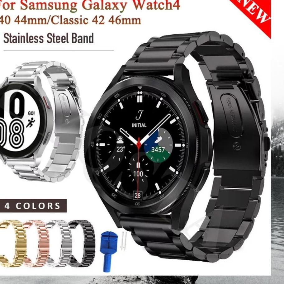{Original} STRAP SAMSUNG GALAXY WATCH 4 4 CLASSIC MODEL STAINLESS STEEL 3 BEADS