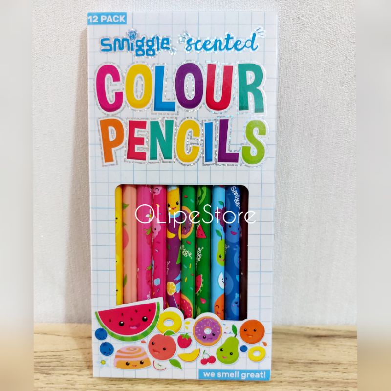 

SMIGGLE - Pencil Pack Scented X12 Pensil Warna Set 12