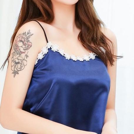 ♬ UNNY.ID Baju Tidur Set Amora Flow Piyama Sexy Wanita Lingerie Daisy Import ッ