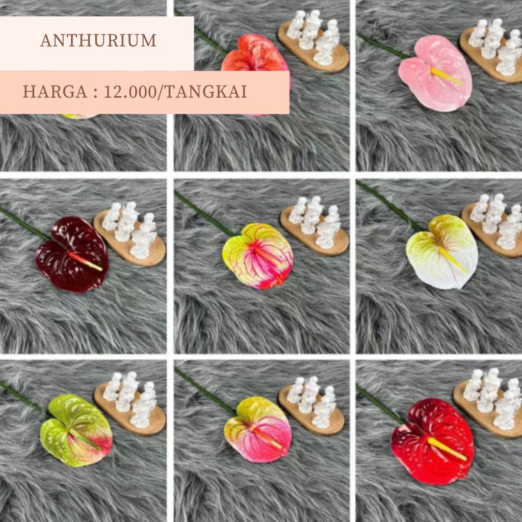 REAL TOUCH ANTHURIUM MIRIP ASLI BAHAN PLASTIK PREMIUM BUNGA PALSU LIDAH BUNGA ARTIFICIAL FLOWER ANTURIUM ANTHURIUM DEKORASI DECORATION FLORIST BUNGA MAINAN