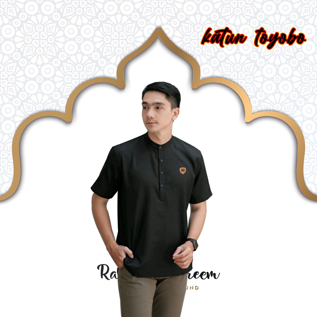 Baju Muslim Pria Bahan Toyobo Original Bahannya Adem Lembut dan Tebal - Pakaian Koko Kekinian