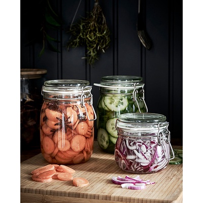 KRN Toples Kaca Kue Kering Toples Kopi Toples Jar