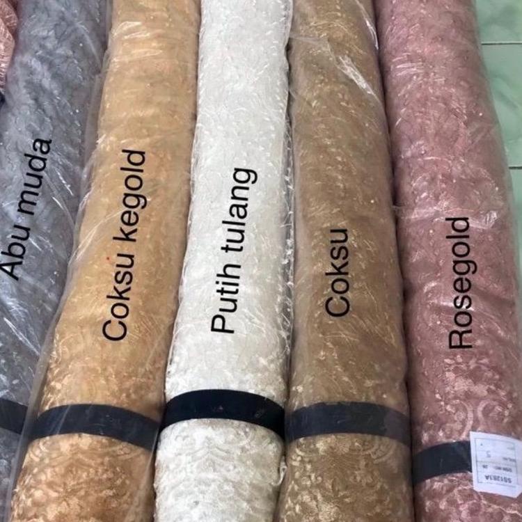 ㅝ KAIN TILE DOUBLE RENDA / KAIN TULLE MUTIARA DOUBLE RENDA/ BAHAN BRUKAT/ TERBARU / TILE PINGGIRAN T