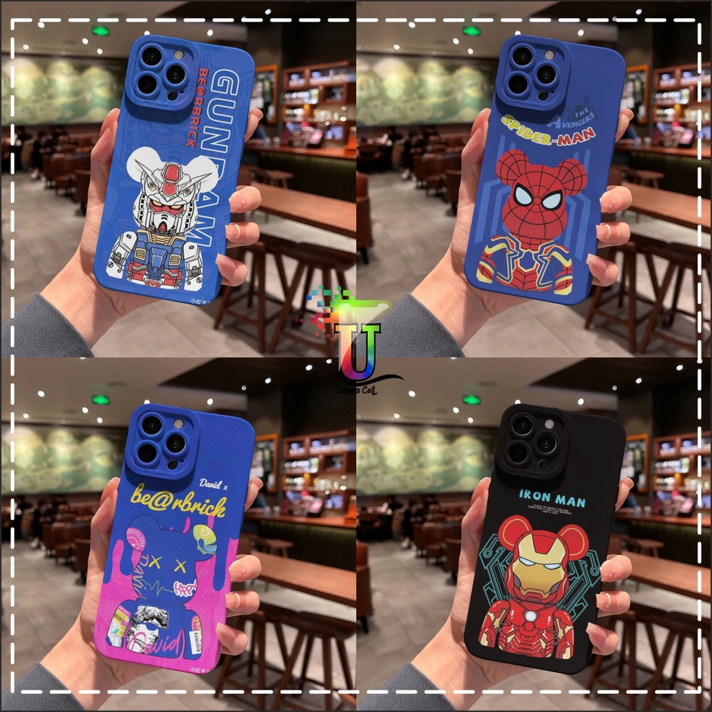 CUSTOM CASE SOFTCASE SILIKON PROCAMERA BEARBRICK CUSTOM INFINIX SMART 4 5 6 PLUS HOT 8 9 10 10S 11 1
