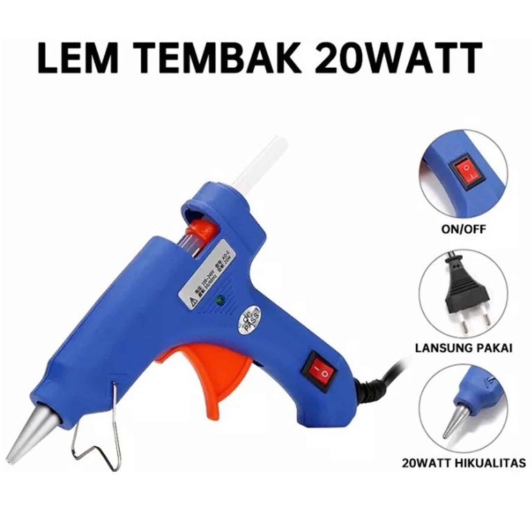 Hot Melt Glue Gun / Alat Tembak Lem Bakar / Pistol Lem Panas / Tembakan Lem