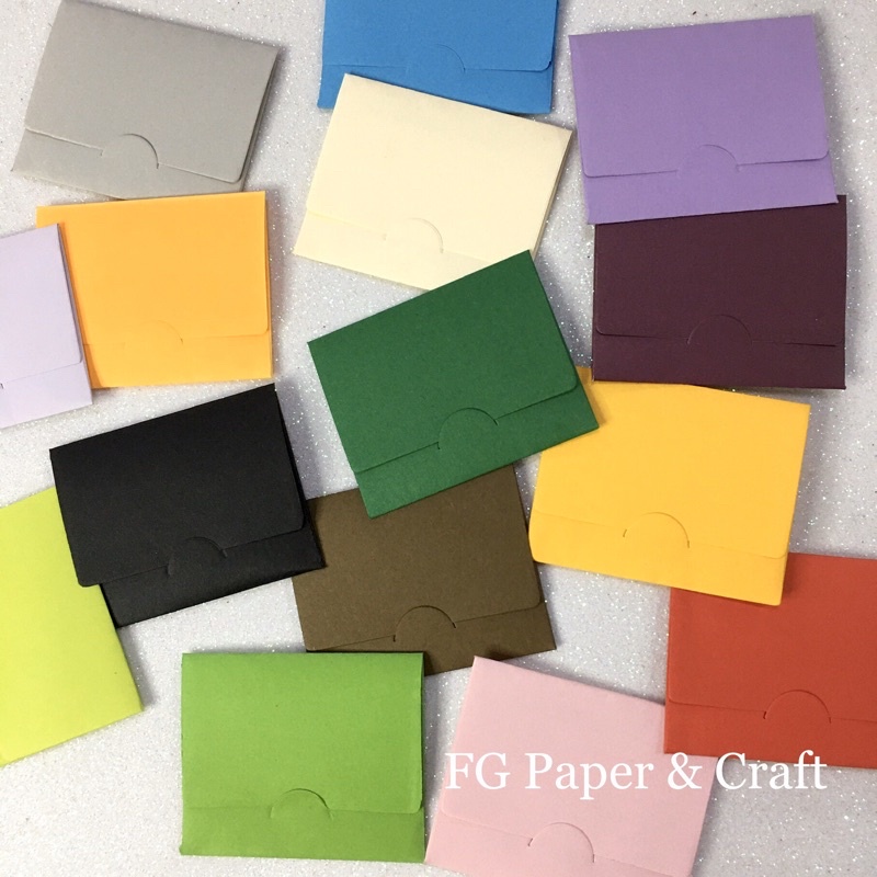 

Amplop Mini Warna Warni 10pcs Flip Cut 5x4cm by fgpaper