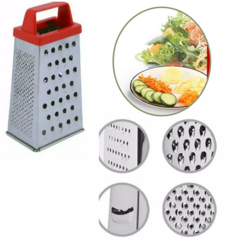 PARUTAN MENARA 4 SISI STAINLESS / parutan keju cokalat kentang dll