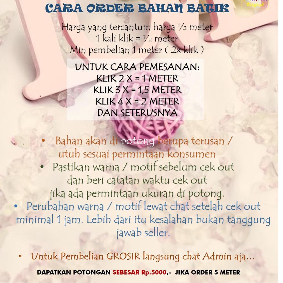 vr❅Serba Murah➥ KAIN BATIK METERAN BAHAN BATIK METERAN BATIK WANITA BATIK SERAGAM PERNIKAHAN SERAGAM