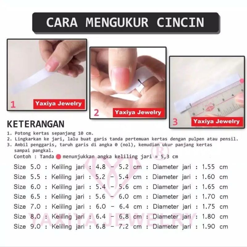 Cincin Permata Terbaru simpel korean lapis emas