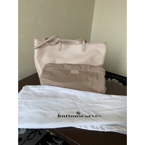 buttonscarves izzy canvas bag