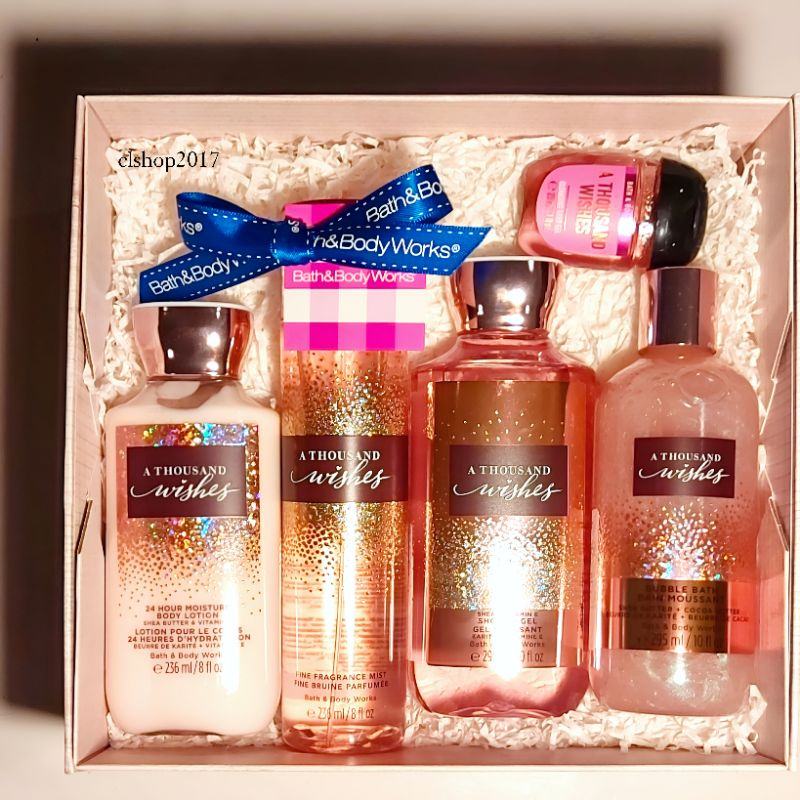 BBW A THOUSAND WISHES GIFT SET PAKET BATH &amp; BODY WORKS ATW