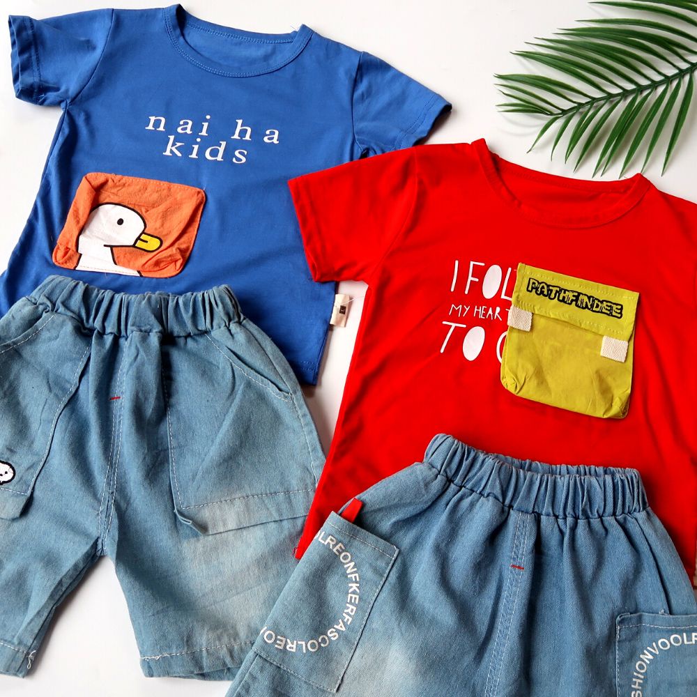 Setelan Kaos Anak Laki-Laki Import Premium 1-4 Tahun