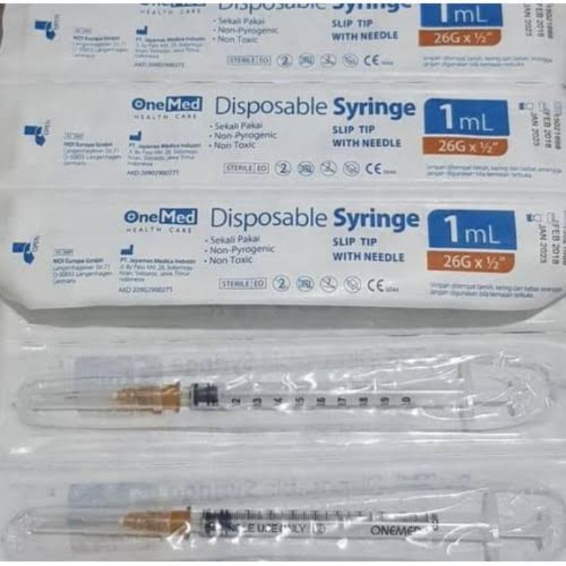 Spuit Syringe Suntikan 1ml - Suntikan Pipet Obat