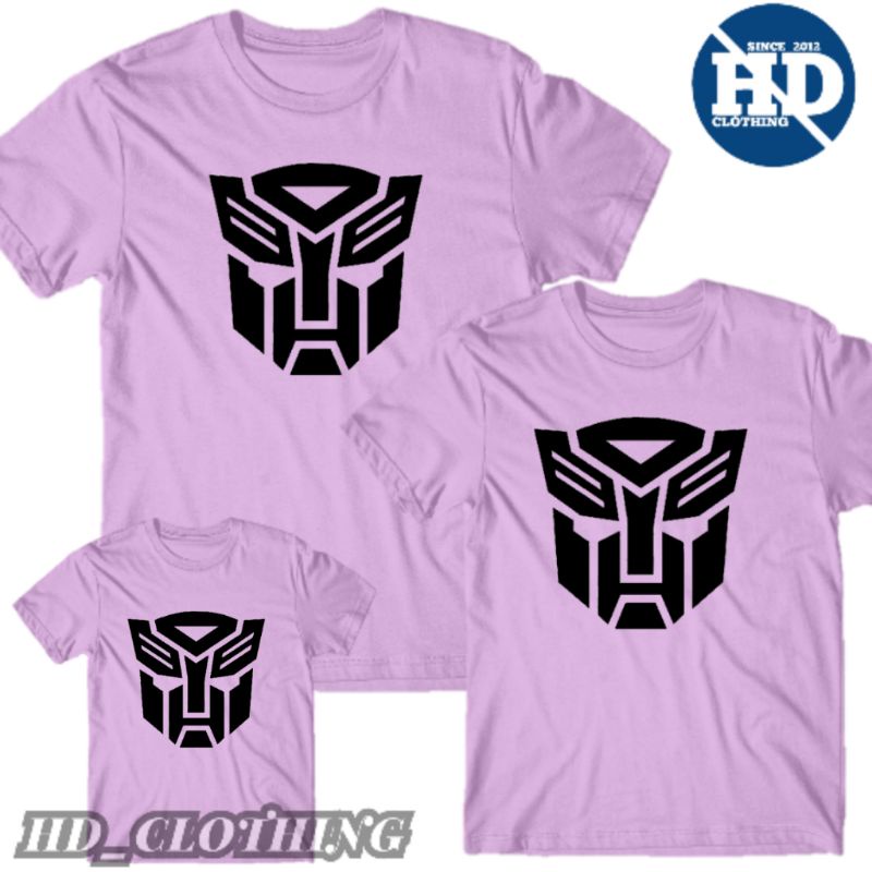 Kaos Anak Laki Laki Motif Karakter Transformer, Kaos Couple family Superhero