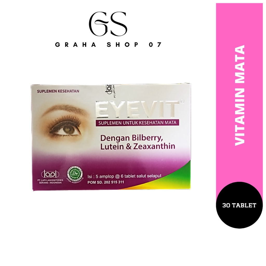 Jual Eyevit Tablet Box 30 Tablet Vitamin Mata | Shopee Indonesia