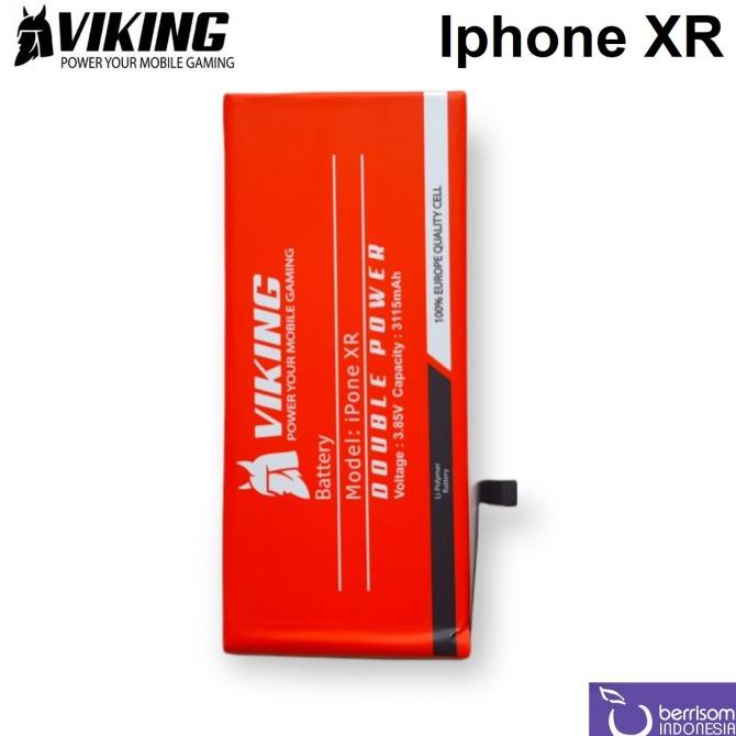 VIKING Baterai Double Power Original Apple Iphone XR Ori Batre Batrai