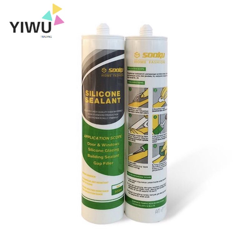 Lem wallpanel wallmoulding Lem anti bocor / Lem sealant / Lem kaca aquarium 300ml per pcs