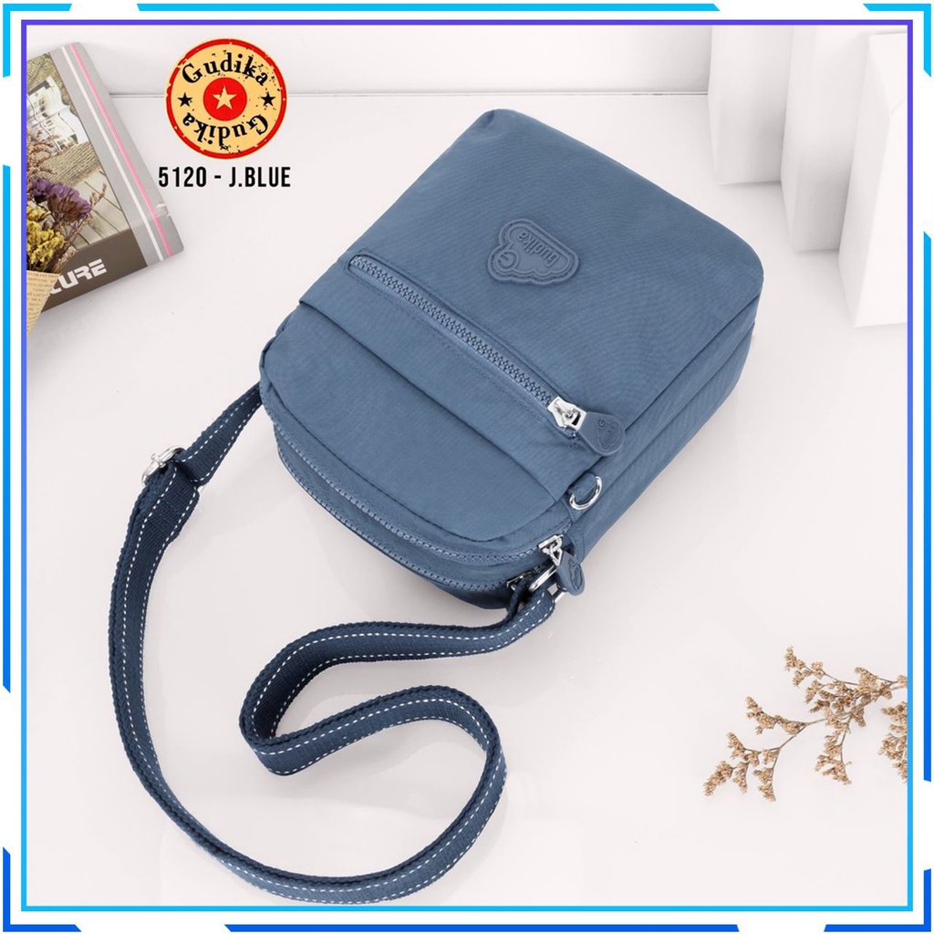 GUDIKA Bag 5120 - Tas Fashion Branded Ori Selempang bahu Cewek Kekinian Wanita Import Korea Original Terbaru Bahan Nilon Anti Air Waterproof