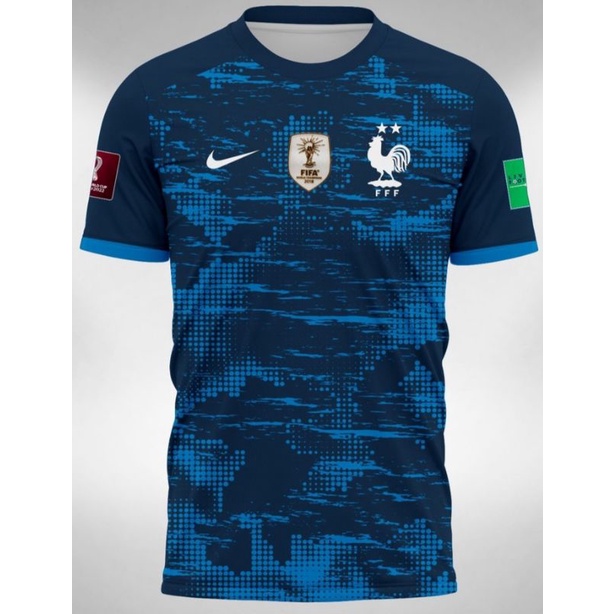 Jersey Prancis Fantasy 2022 Piala Dunia Baju Bola
