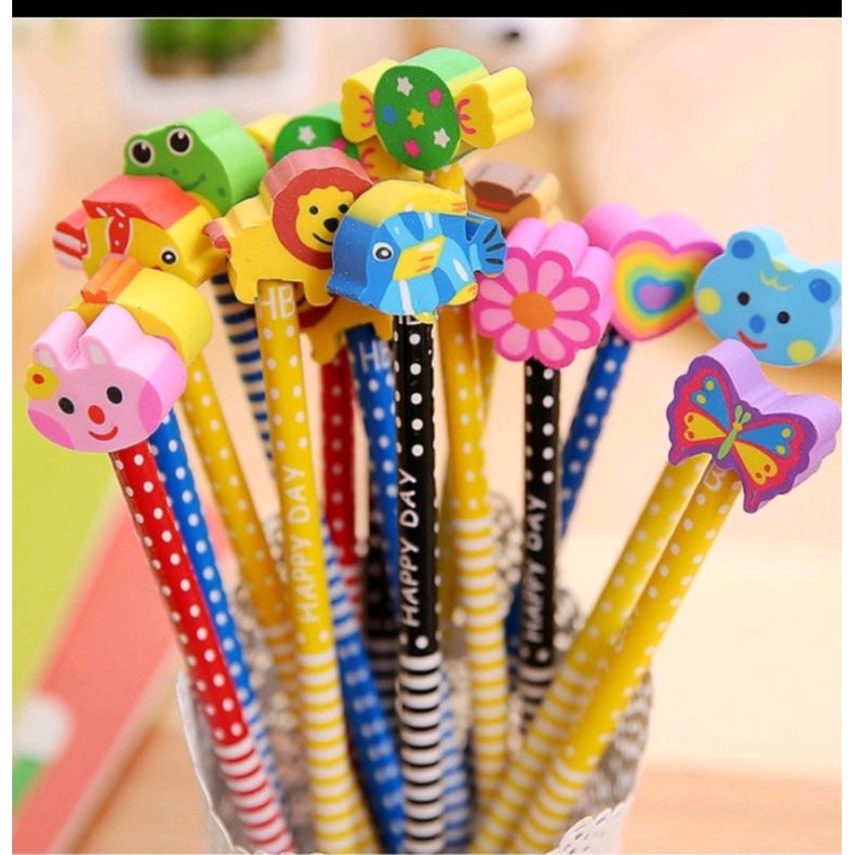 

PENSIL PENGHAPUS MOTIF BONEKA (BARU!! PENGHAPUS LBH BESAR)