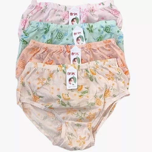 Celana Dalam Wanita Jumbo Motif Bunga Set Isi 6pcs - CD Wanita Orin Jumbo
