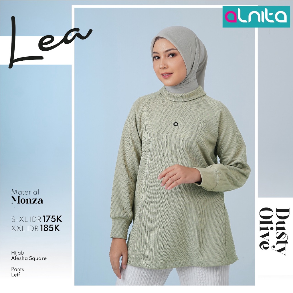 Alnita LEA Atasan Bahan Monza Atasan Trendi Fashion Wanita by Alnita bisa COD